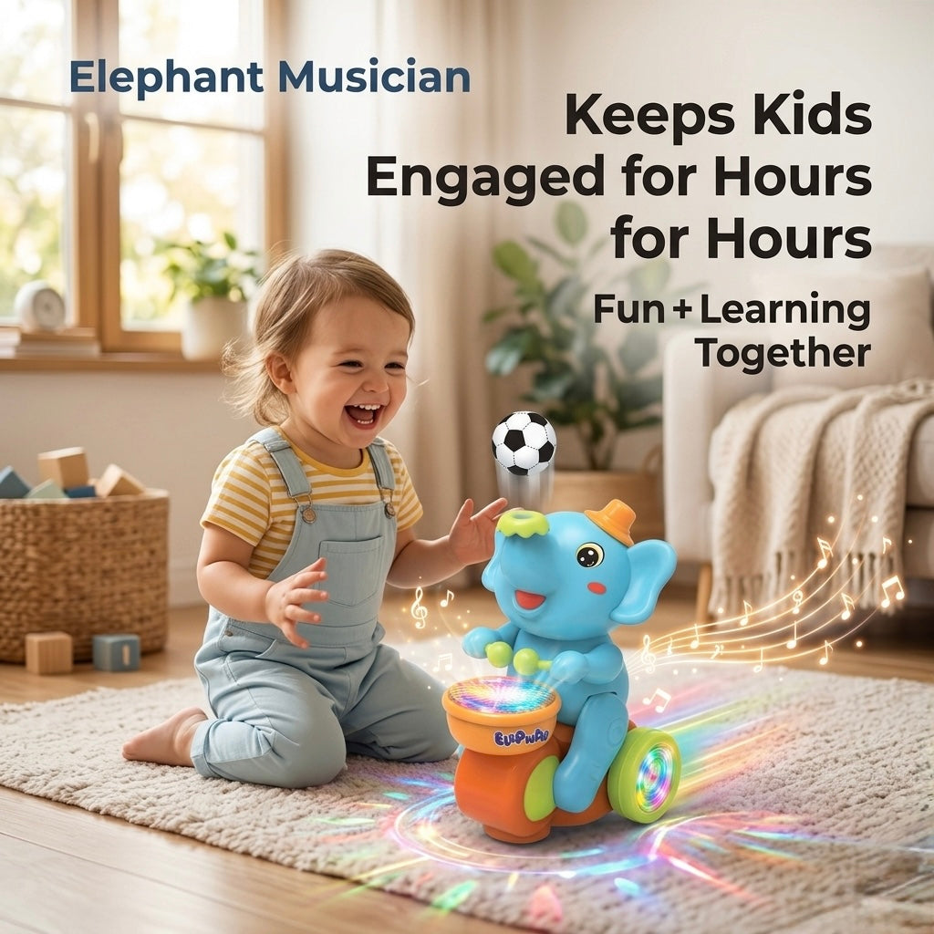 Elephant Musician Moving Sensors
