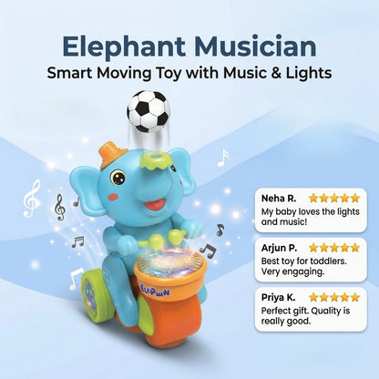 Elephant Musician Moving Sensors