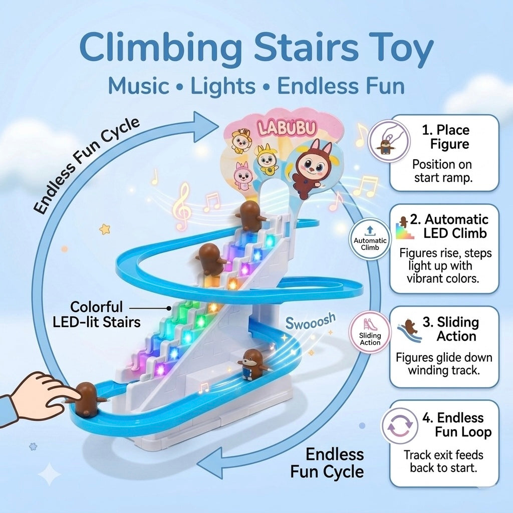 Labubu Sliding Stairs